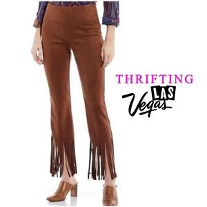 BOHO Slim Factor Investments Fringe Pants